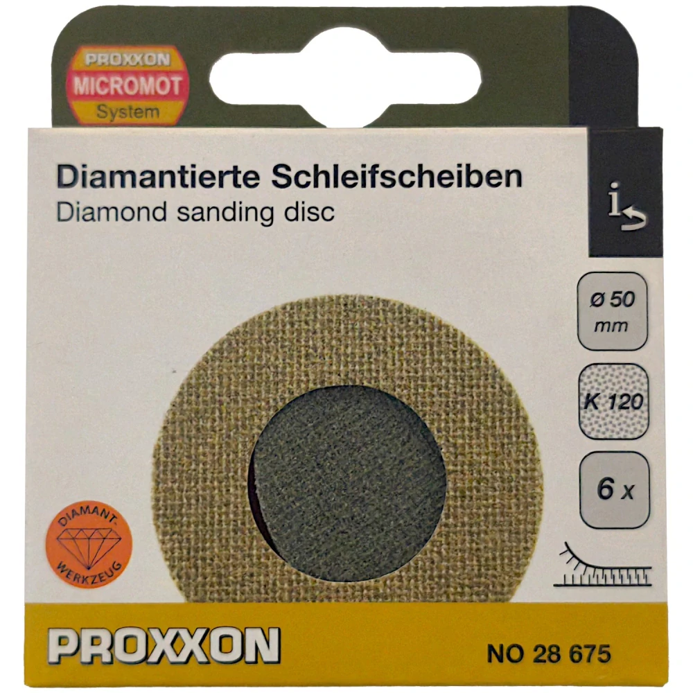 Diamantové brúsne kotúče 50 mm zr.120 PROXXON 28675