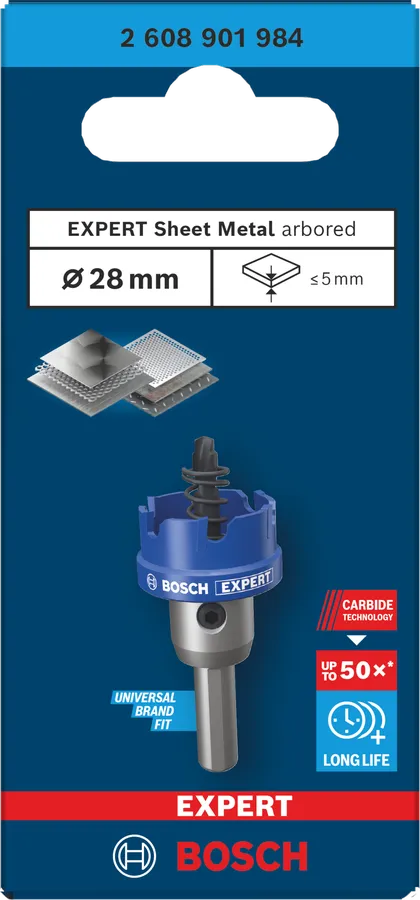 Nástrčná dierovka BOSCH EXPERT Sheet Metal, 28 x 5 mm