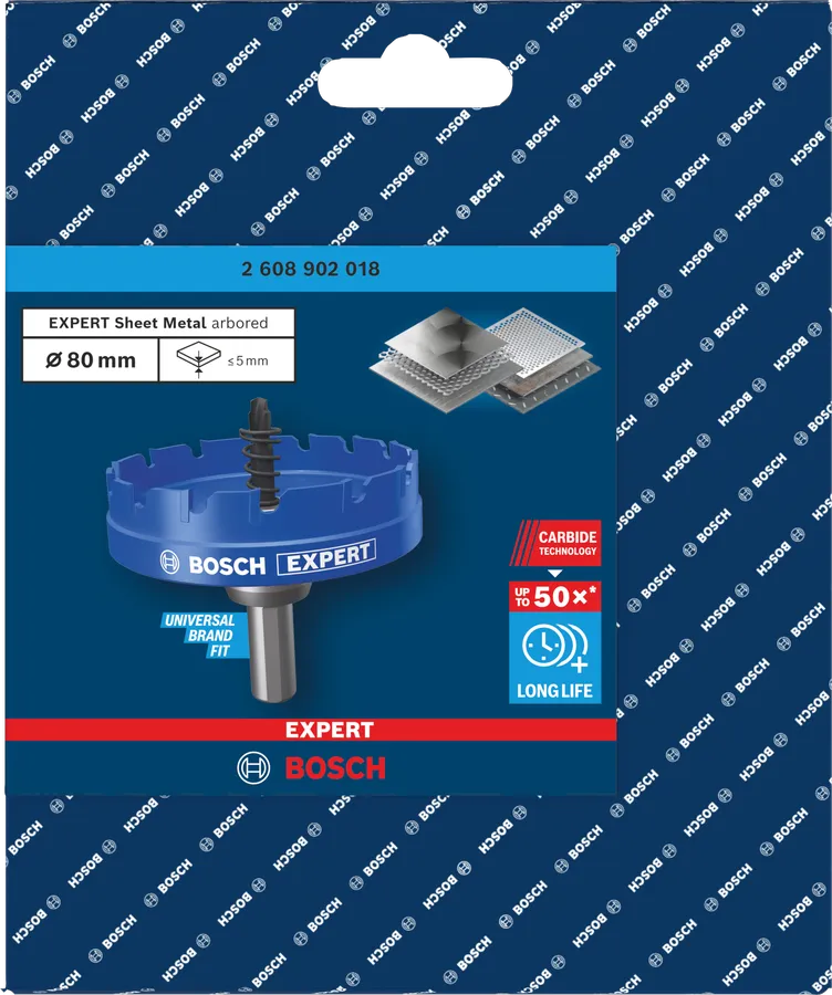 Nástrčná dierovka BOSCH EXPERT Sheet Metal, 80 x 5 mm
