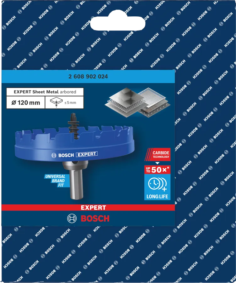 Nástrčná dierovka BOSCH EXPERT Sheet Metal, 120 x 5 mm