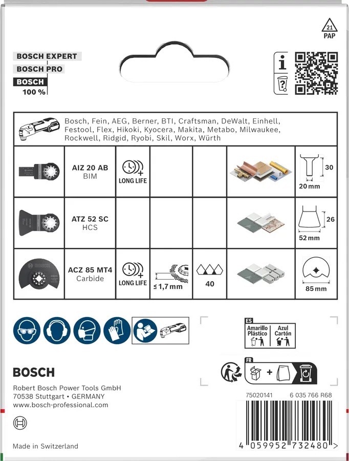 Sada na obkladačky a dlaždice BOSCH 3 ks