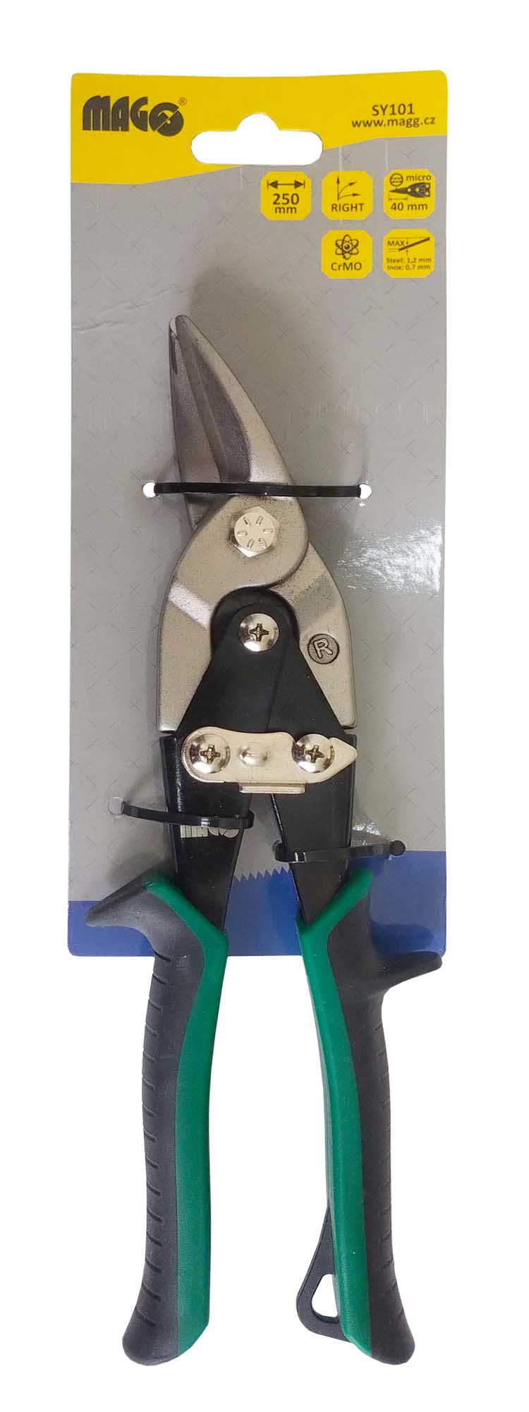 Nožnice na plech prevodové 250mm pravé