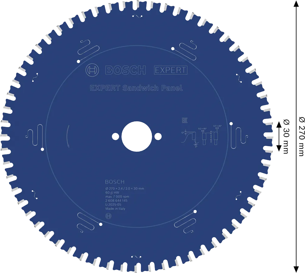 BOSCH Expert for Sandwich Panel 270x2,4x30 60z