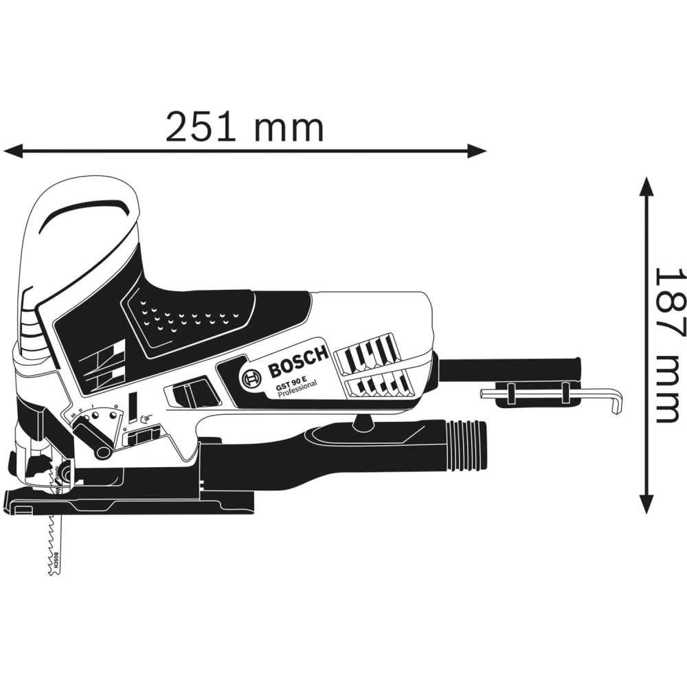 BOSCH GST 90 E 0.601.58G.000