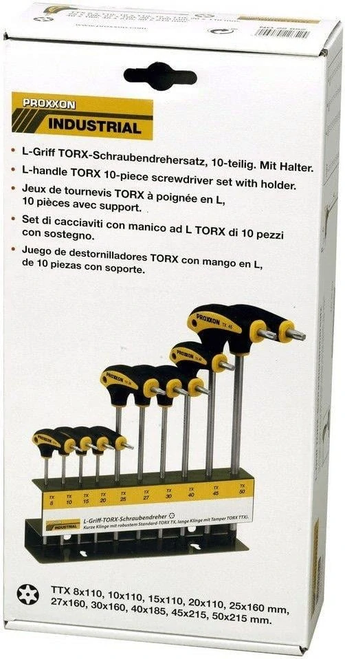 Sada L skrutkovačov TORX PROXXON 22652