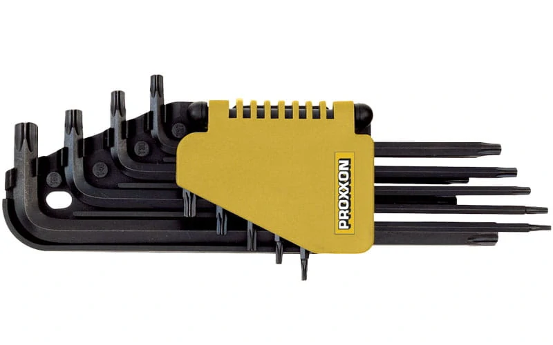 Proxxon 23944 sada L klúčov TORX 9-dielna