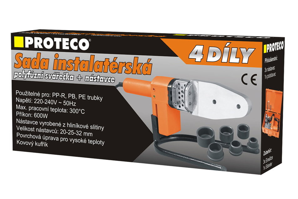 Polyfúzna zváračka, 600 W PROTECO