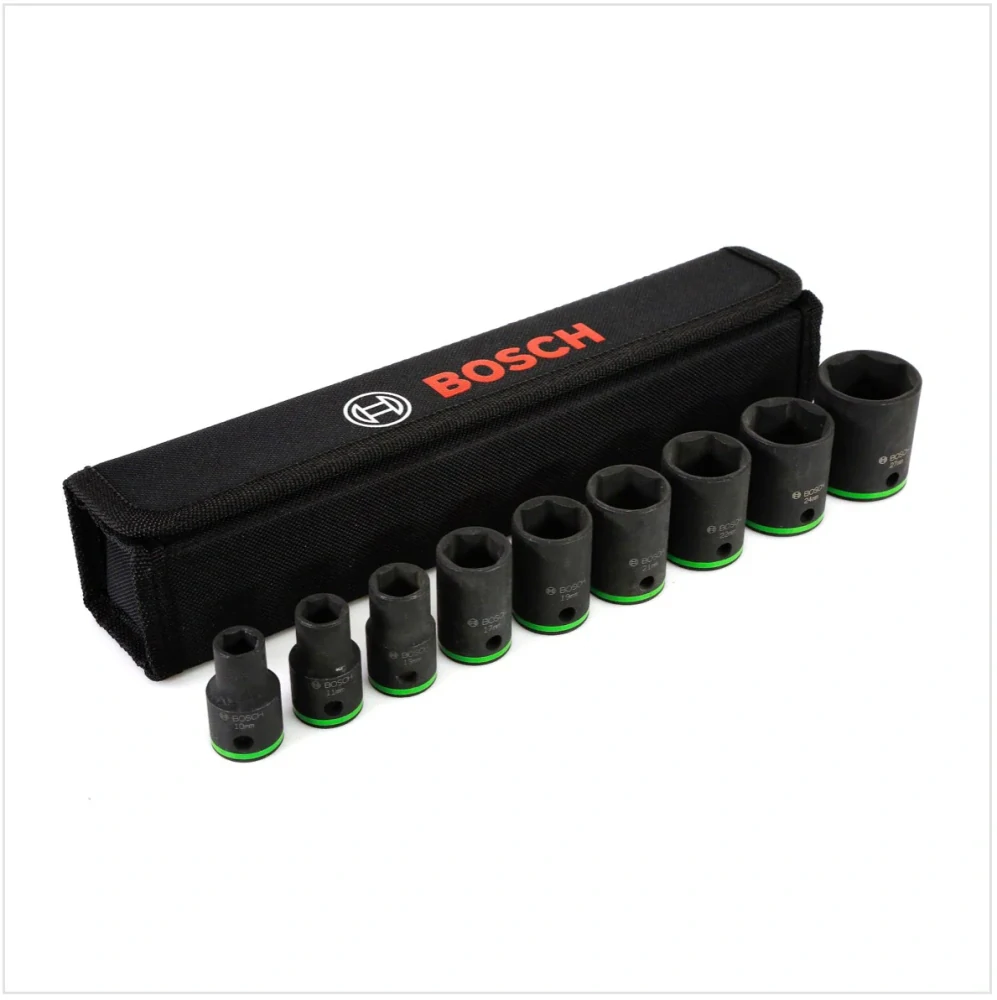 9-dielna sada 1/2" násuvných kľúčov BOSCH 10-27mm