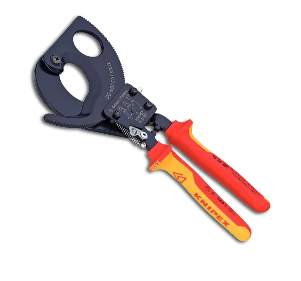 Kliešte na káble račnové Knipex 250 mm VDE 1000V 9536250