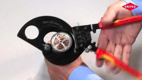 Kliešte na káble račnové Knipex 280 mm VDE 1000V 9536280
