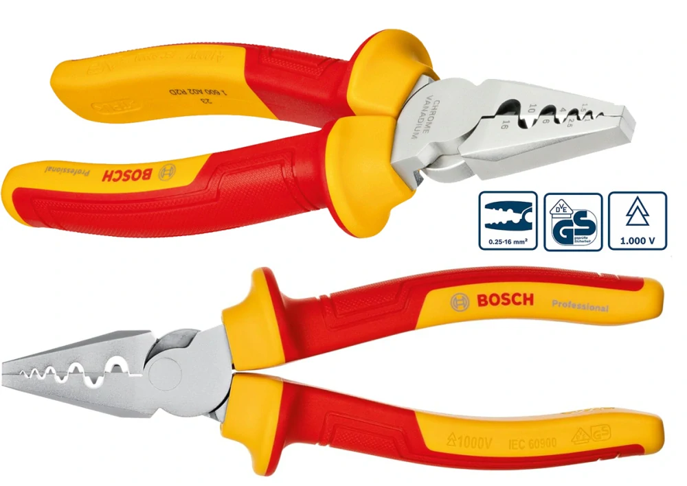 Krimpovacie kliešte VDE 180 mm BOSCH Professional