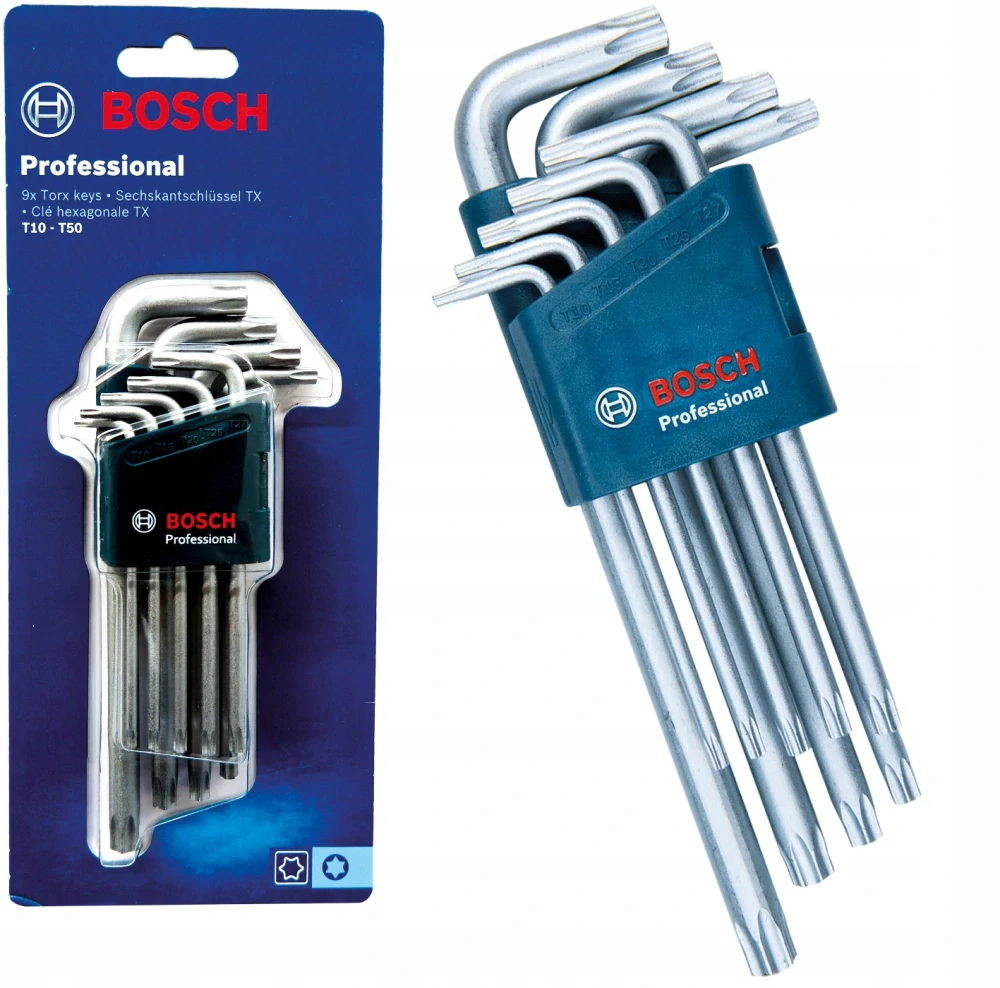 Súprava šesťhranných kľúčov Torx, 9 ks BOSCH Professional