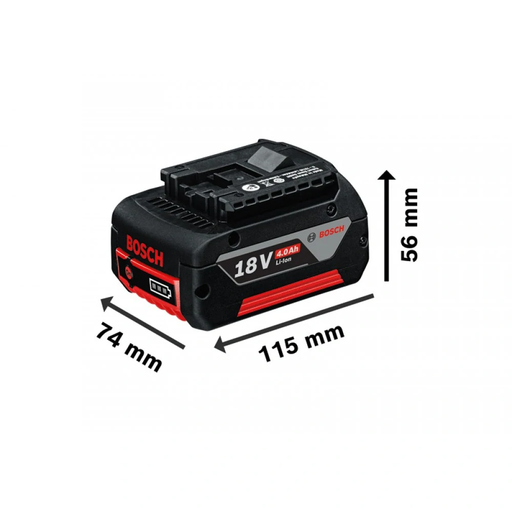 BOSCH sada náradia GSR + GWS + 2× 4.0Ah + GAL