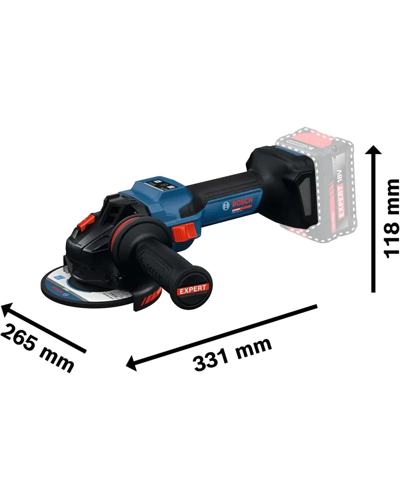BOSCH EXPERT EXWS18V-15S - set