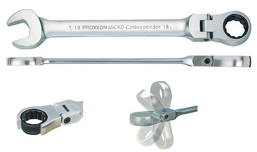 Kombinovaný kľúč račňový - kĺbový PROXXON Micro 15mm 23052