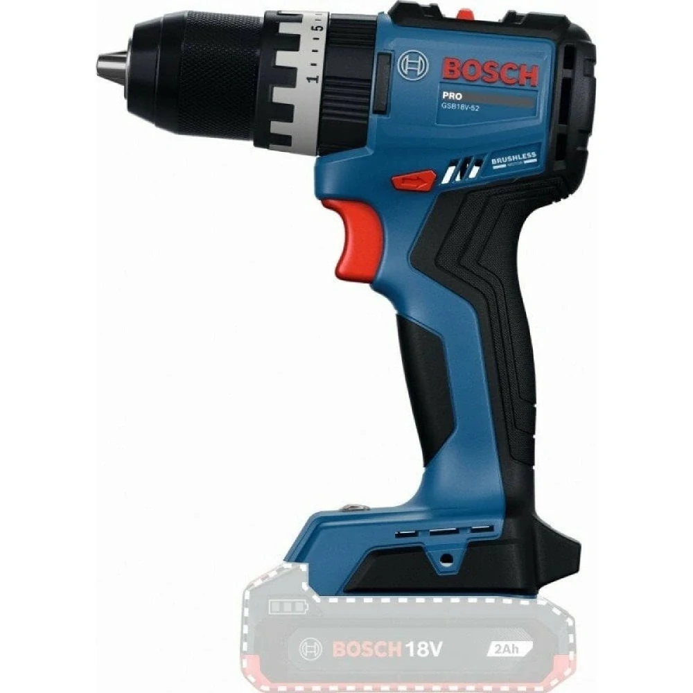 BOSCH GSB 18V-52 1 x 2,0Ah + 1 x 4,0Ah