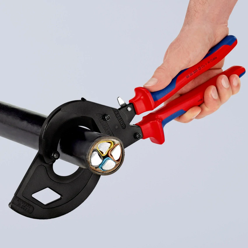 Kliešte na káble račnové Knipex 320 mm 9532320