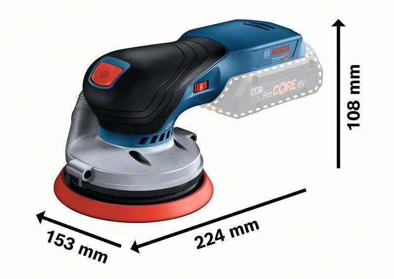 BOSCH GEX 18V-125 0 601 372 201
