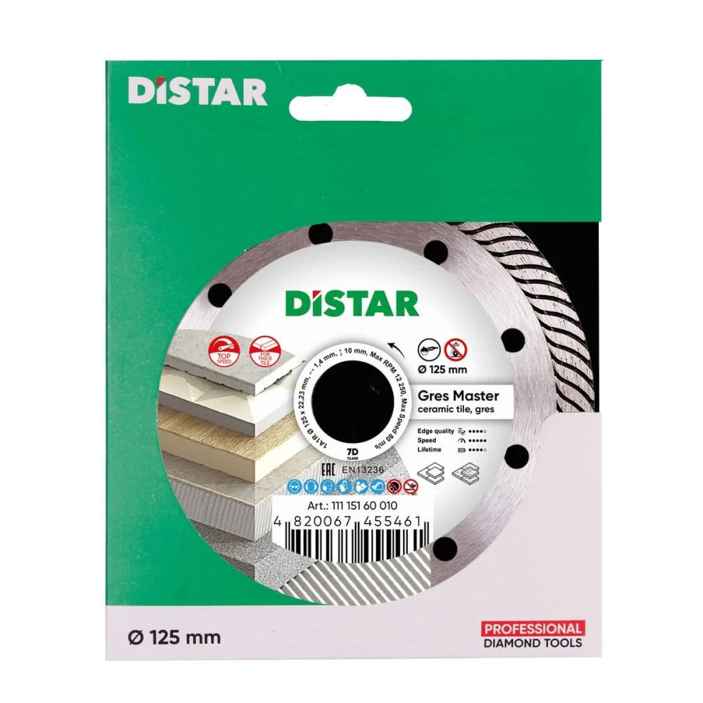 Diamantový kotúč DISTAR 125x22,2 GRES MASTER