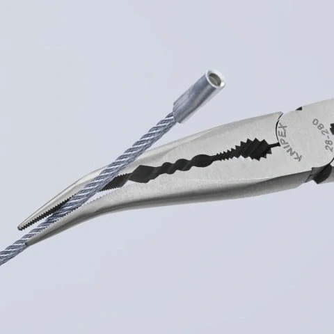 Kliešte KNIPEX montážne dlhé 280mm 45° zahnuté 2881280