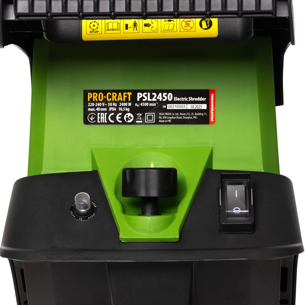 Záhradný nožový drvič konárov Procraft PSL2450