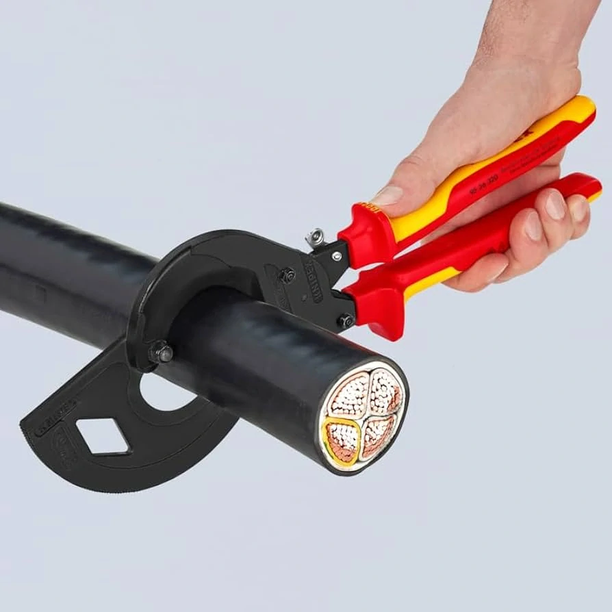 Kliešte na káble račnové Knipex 250 mm VDE 1000V 9536250