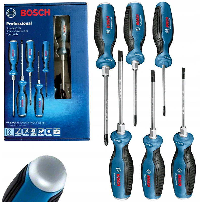 Sada úderových a bezúderových skrutkovačov BOSCH SL/PH 6-dielna Professional