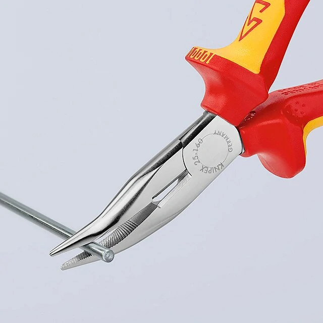 Kliešte pologuľaté s bočným cvikom VDE KNIPEX 2526160