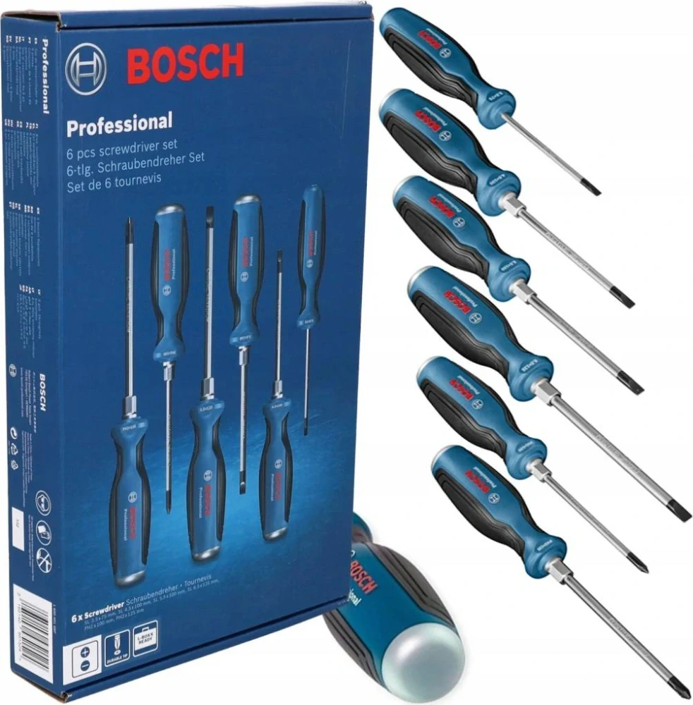 Sada úderových a bezúderových skrutkovačov BOSCH SL/PH 6-dielna Professional