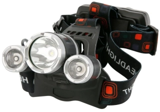 Čelovka H931, T6+2 XPE LED, 300 lm, 1200 mAh