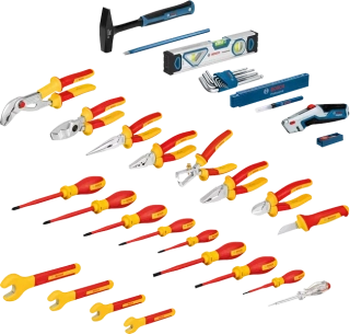 Elektrikársky kufor BOSCH 37-dielny Professional