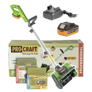 Aku snehová fréza PROCRAFT PSB20 - set