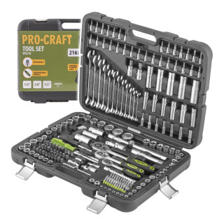 Gola sada 1/4", 3/8", 1/2" PROCRAFT 216 dielna